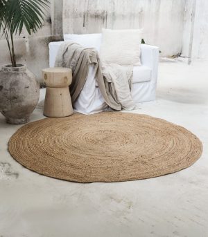 Alfombra Yute Redonda