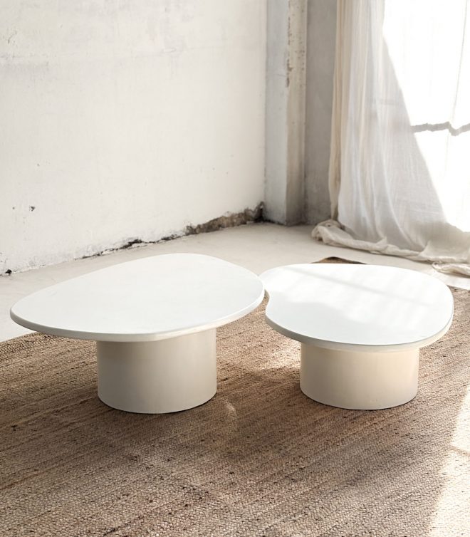 Mesa baja Canteras 008 Hueso a pedido