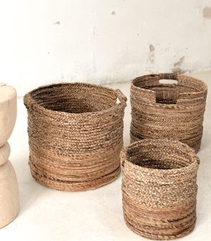 Canasto Seagrass trenzado