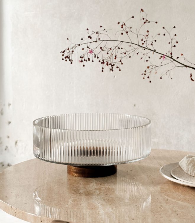 Cuenco de vidrio Gubei