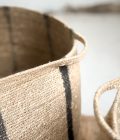Canasto Seagrass Natural y Negro - Imagen 10