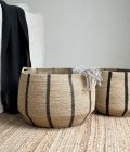 Canasto Seagrass Natural y Negro - Imagen 9