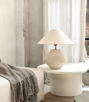 Lampara de Mesa Mestizo Hueso