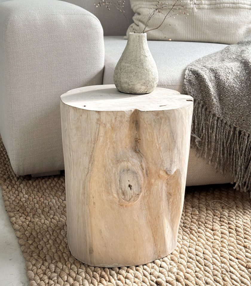 Banco en madera teca blanco - Imagen 5