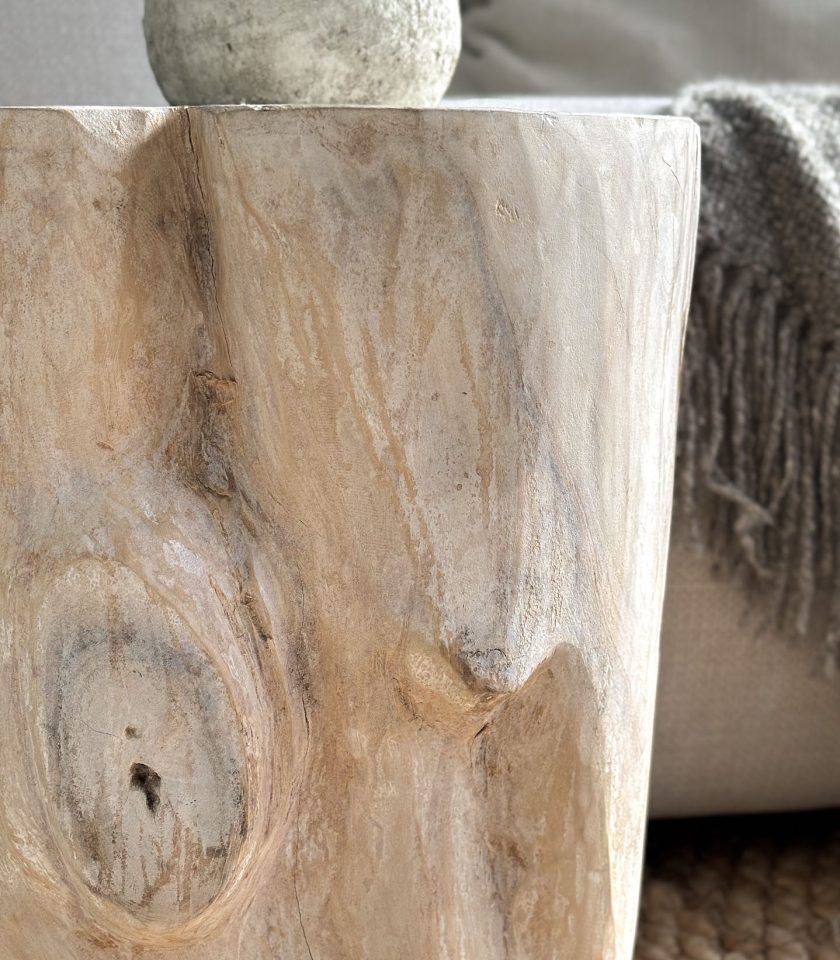 Banco en madera teca blanco - Imagen 6