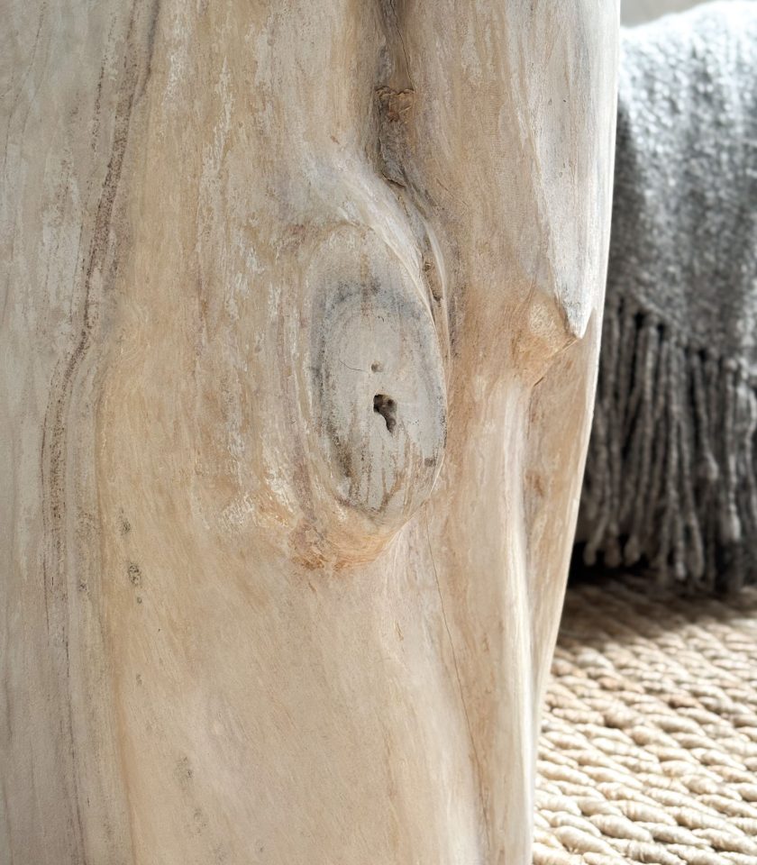 Banco en madera teca blanco - Imagen 4