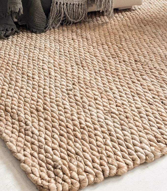 Alfombra Yute Almendra 4 x 3 mts