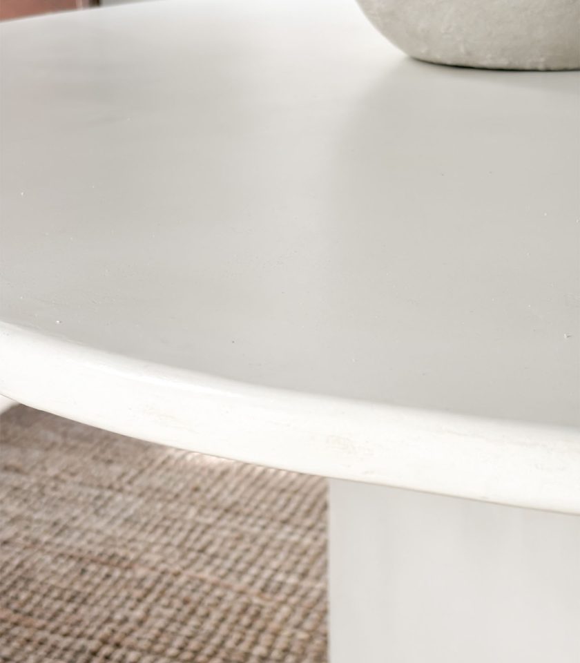 Mesa comedor Circular Organica Canteras 001 Hueso en Stock - Imagen 7