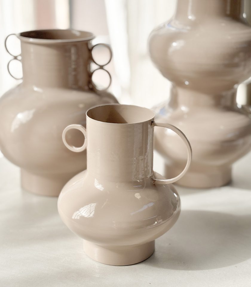 Jarron Vasija Beige - Imagen 2