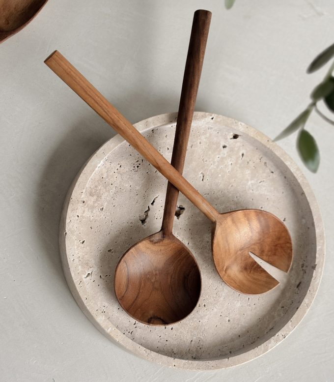 Set Utensilio Ensaladera en madera