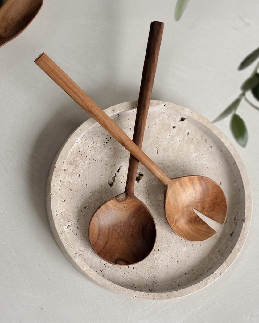 Set Utensilio Ensaladera en madera