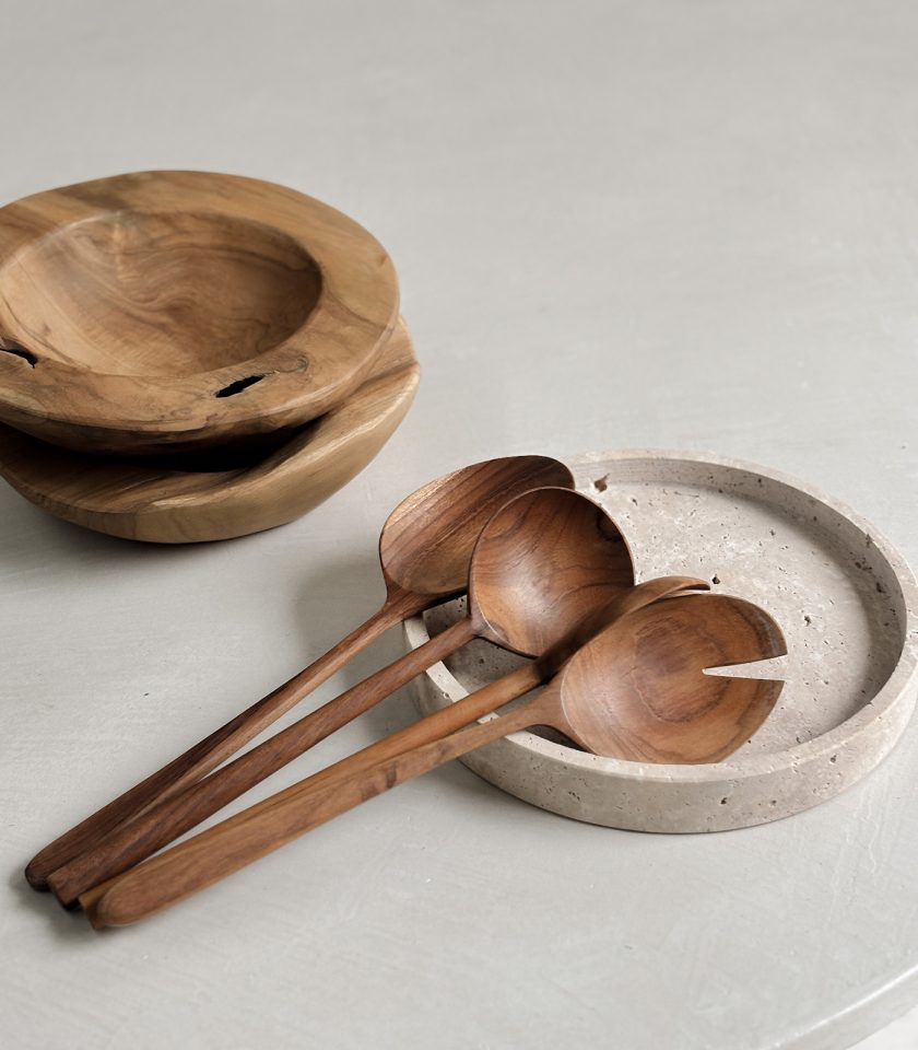 Set Utensilio Ensaladera en madera - Imagen 3