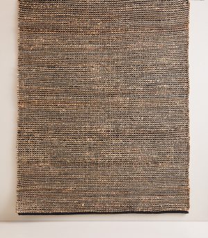 Alfombra Yute Natural Y Negro