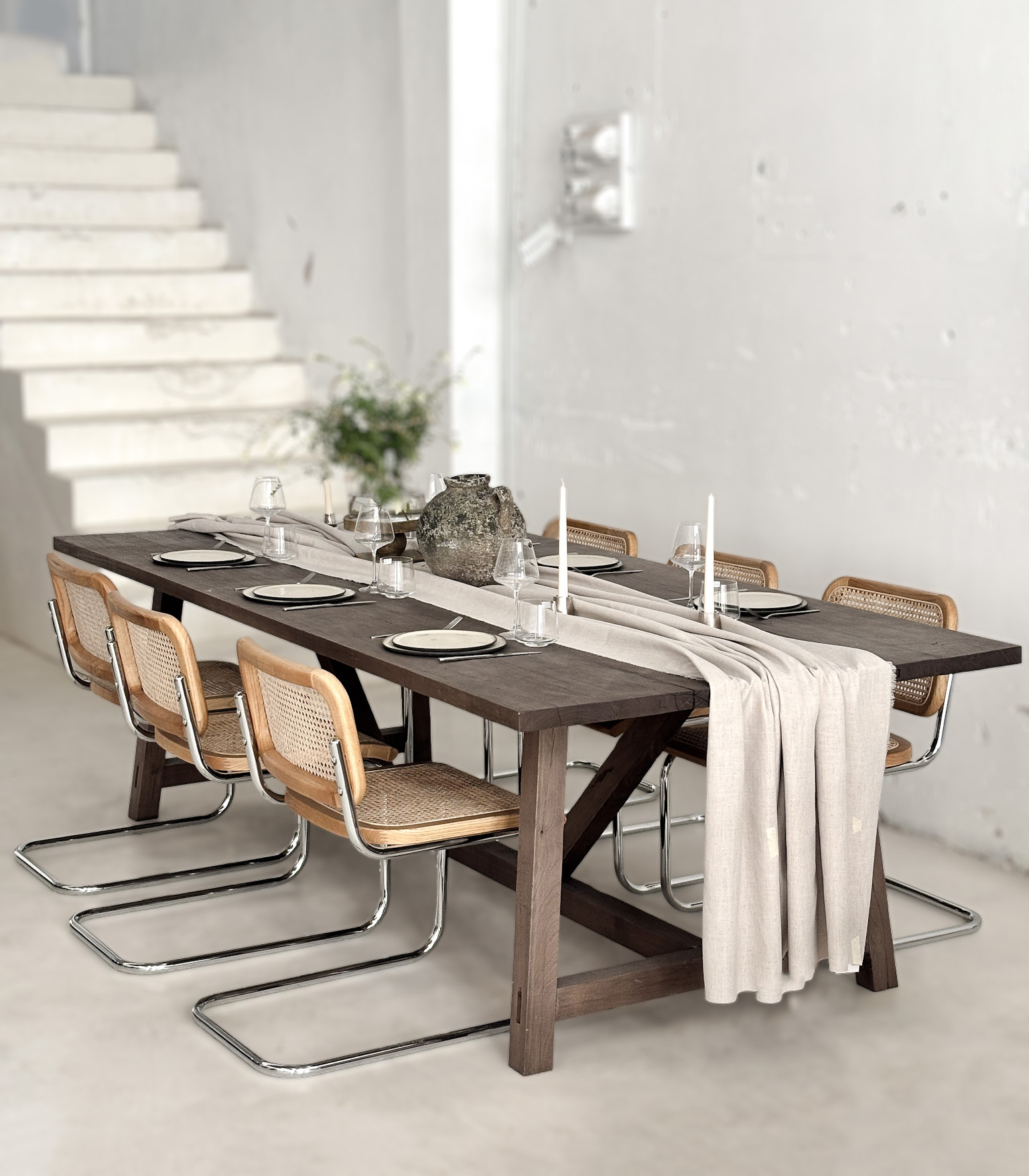Mesa de comedor Polonia Stock