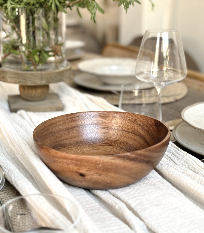 Cuenco En Madera Acacia 02