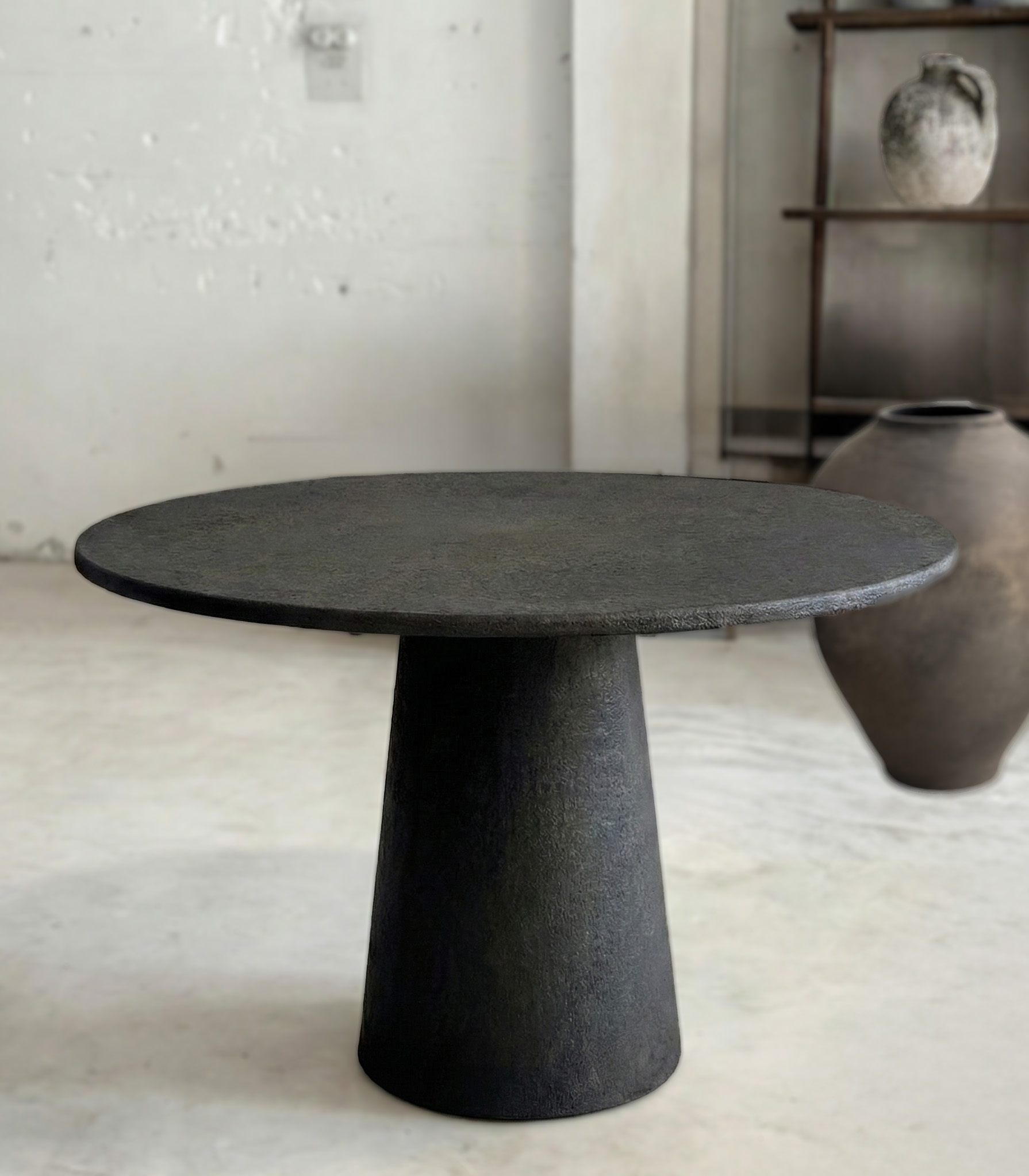 Mesa Comedor Conica Canteras 005 Carbon A Pedido