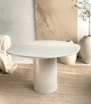 Mesa comedor Circular Organica Canteras 001 Stock Gris
