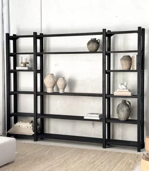 Biblioteca 3 x 2.35 Humo en stock