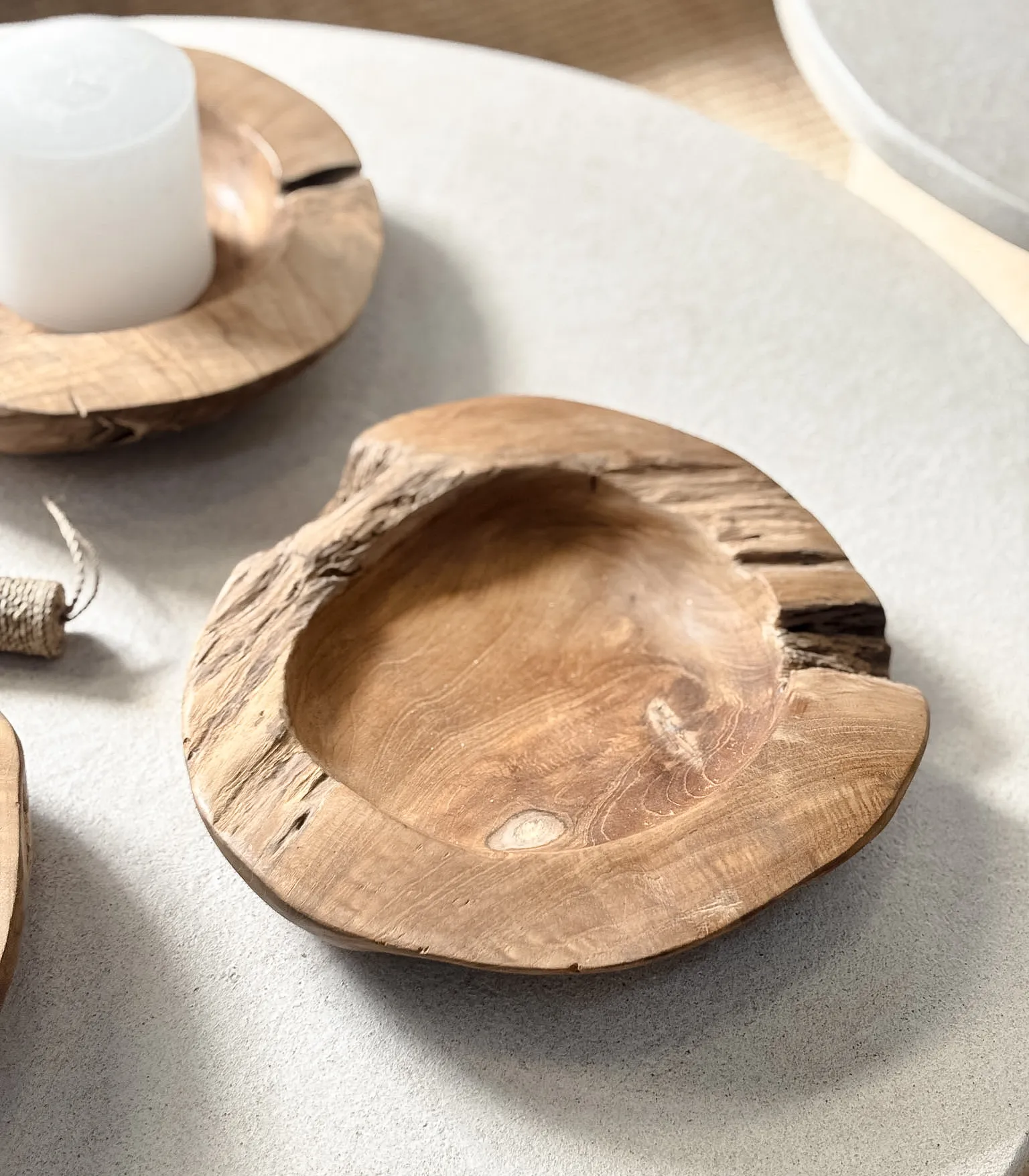 Cuenco Bajo Madera teca - Imagen 5