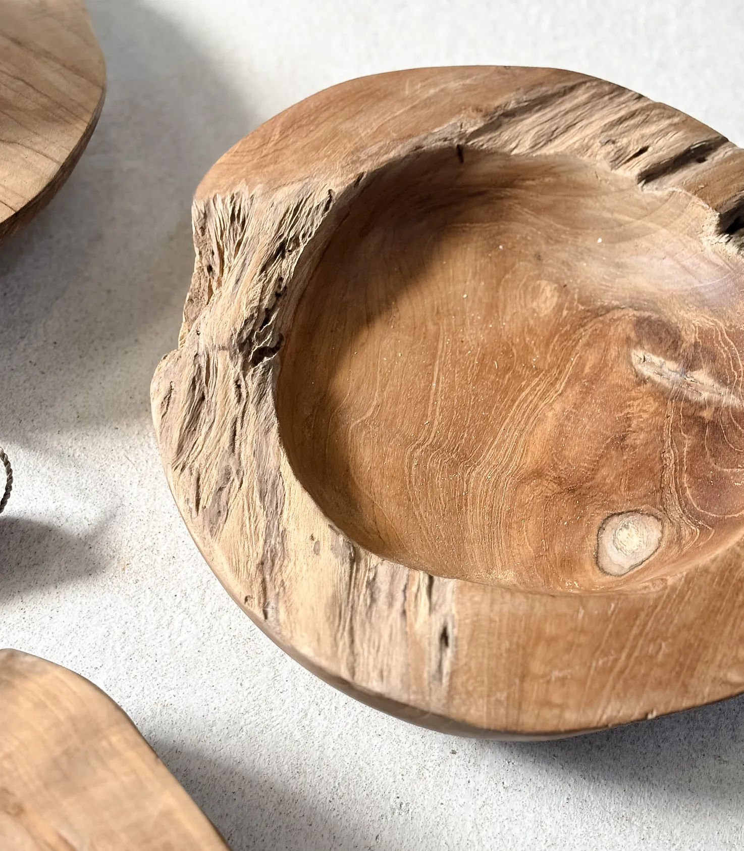 Cuenco Bajo Madera teca - Imagen 4