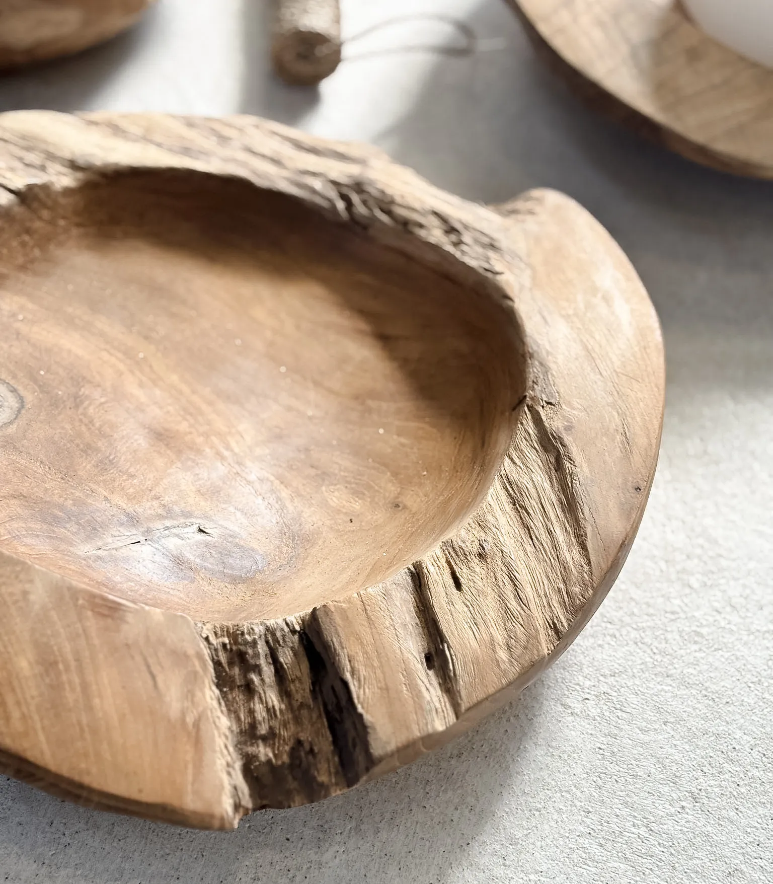 Cuenco Bajo Madera teca - Imagen 6