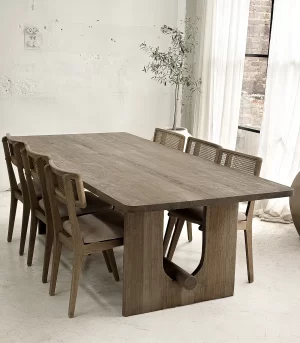 Mesa Comedor Breton Tostado Stock