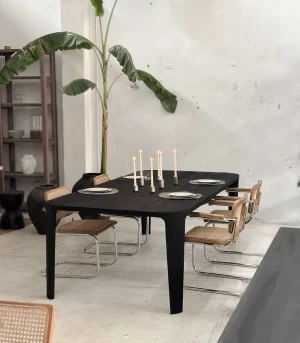 Mesa de comedor Roma Humo Stock