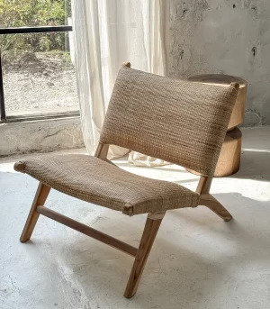 Sillon Rattan tapizado
