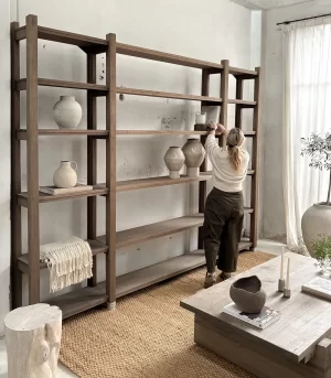 Biblioteca 3 x 2.35 Tostado en stock